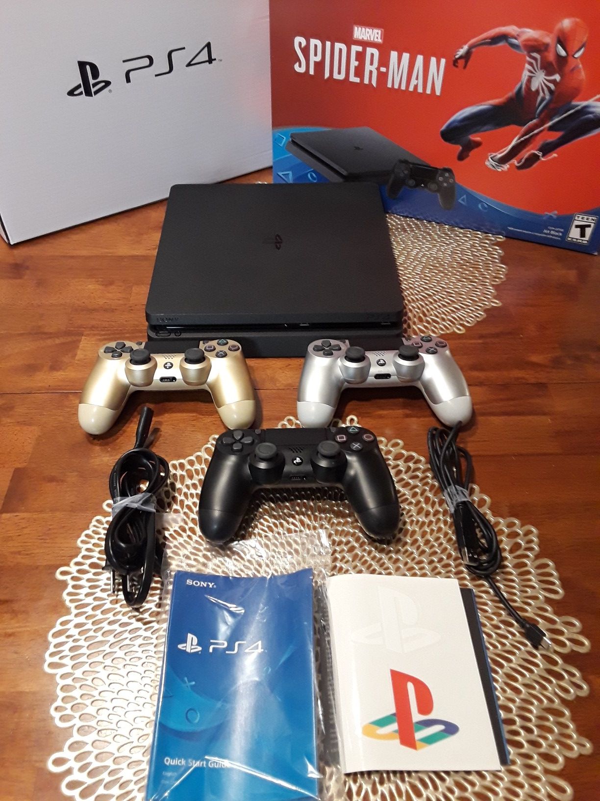 Ps4 slim playstation 4 1 TERABYTE..in LIKE NEW CONDITION! BUY WITH CONFIDENCE..FROM A TRUSTED SELLER! 319 PERFECT 5 STAR FEEDBACK SCORE!