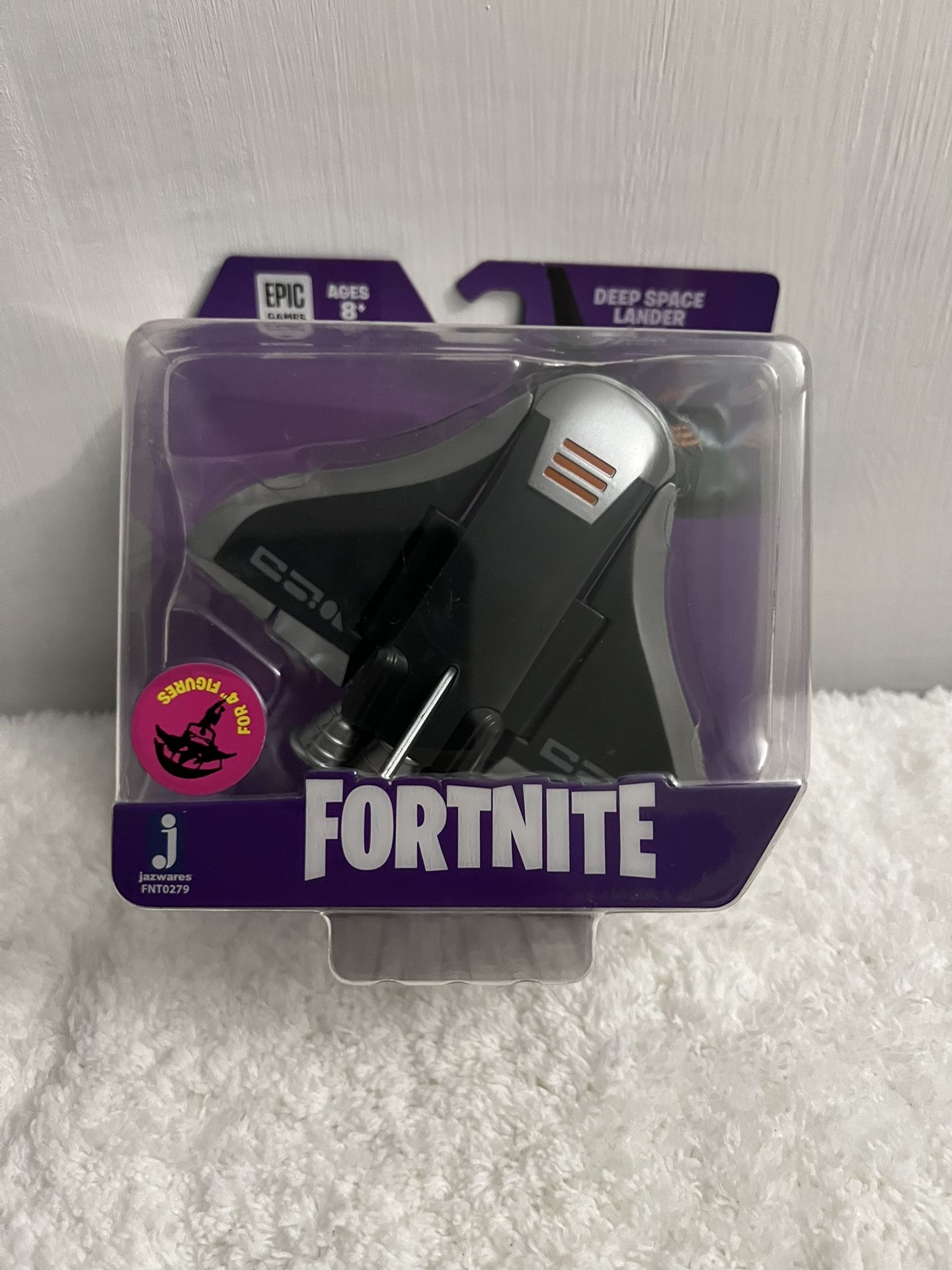NEW 2019 JAZWARES EPIC GAMES FORTNITE DEEP SPACE LANDER GLIDER FOR 4" FIGURES