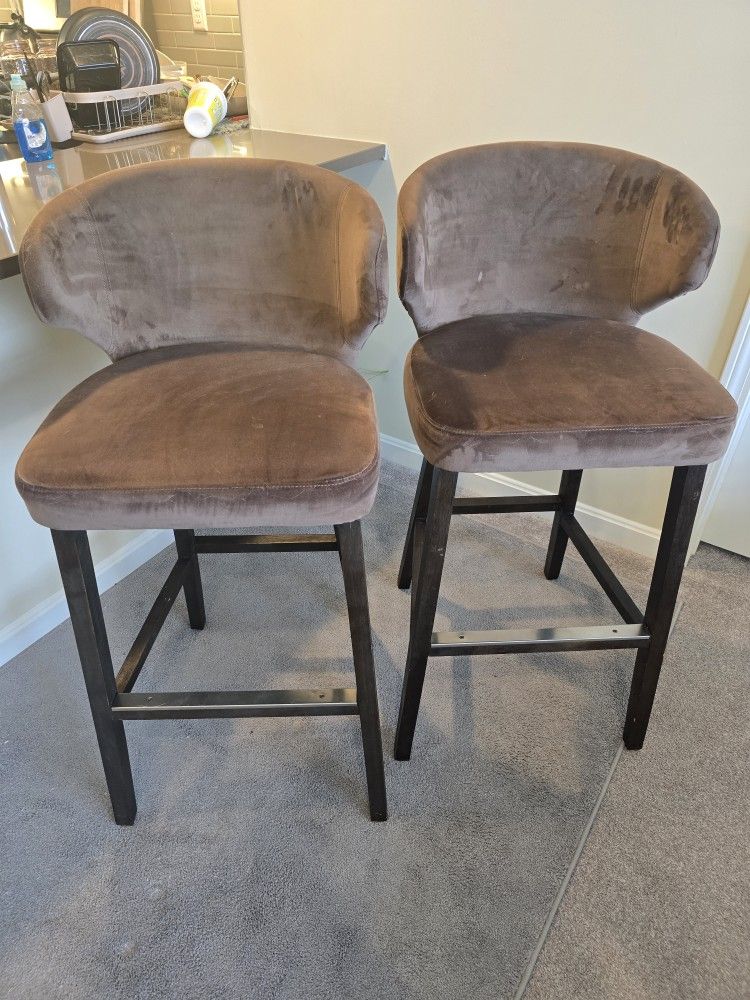 Velvet Counter Top Dining Chairs