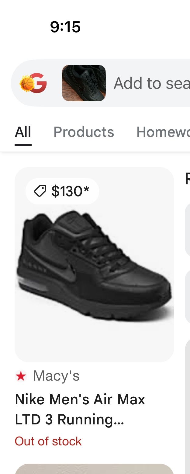 Nike Air Max L T D Men’s Running Shoes Size 8 Like New