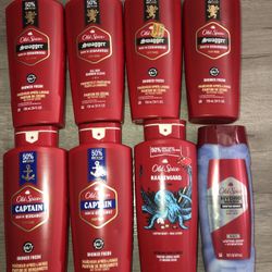 Lot Of 8 Old Spice Body Wash