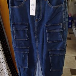 Dark Denim Jean Skirt