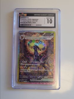 Terastal festival umbreon cgc 10 217/87 Sar special art rare Japanese pokemon