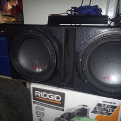 Alpine 12 Inch R Series Subs With 1500 Watt Audio pipe Amp Plus Comes With All The Wires Needed To Hook Up Your System