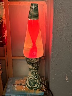 Lava Lamp with Marble Base and Cap