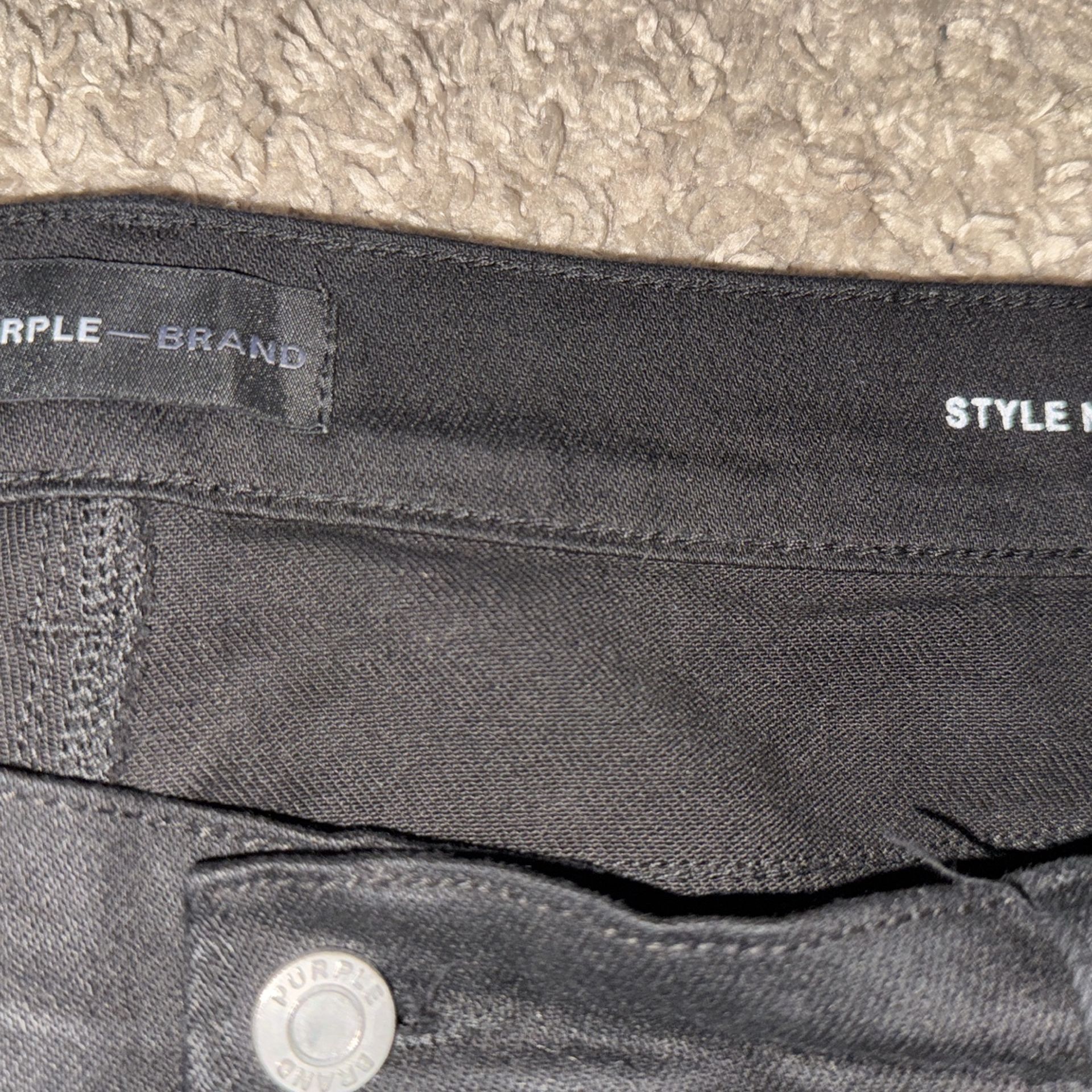 purple jeans P001 Black black raw