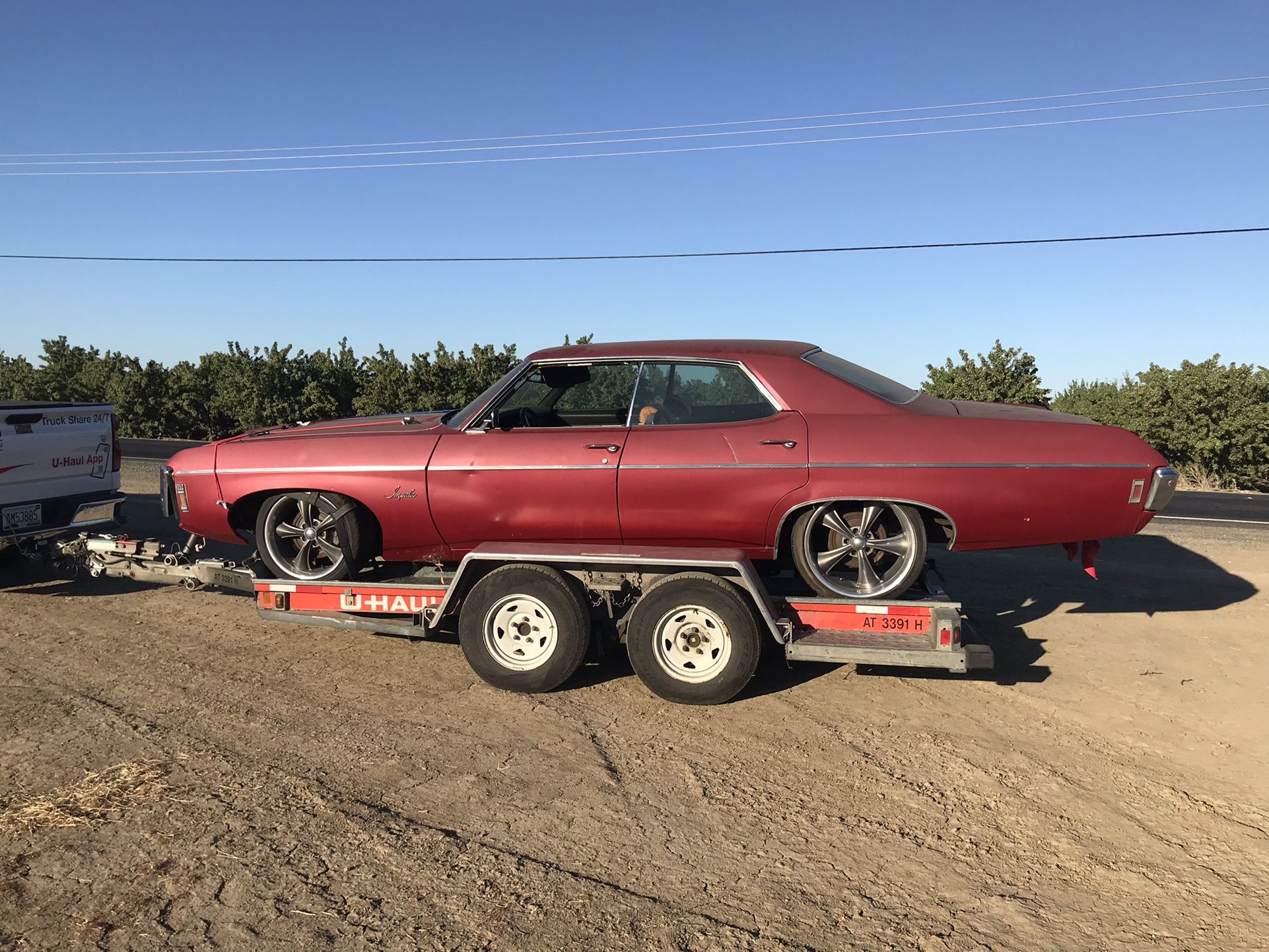 69 Chevy Impala Complete W/running Motor & Transmission