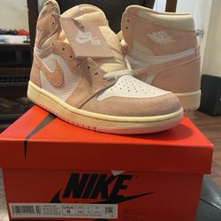 Jordan 1 High Rust Pink Size 6.5y 8W