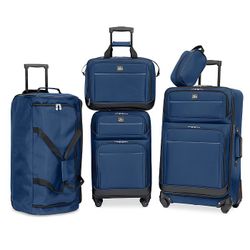Brand New) 5-Piece Spinner Travel Luggage Set