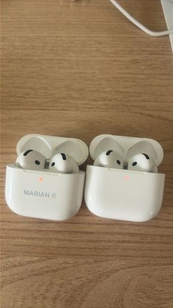 2 pairs of AirPods  . Mismatch case with AirPods