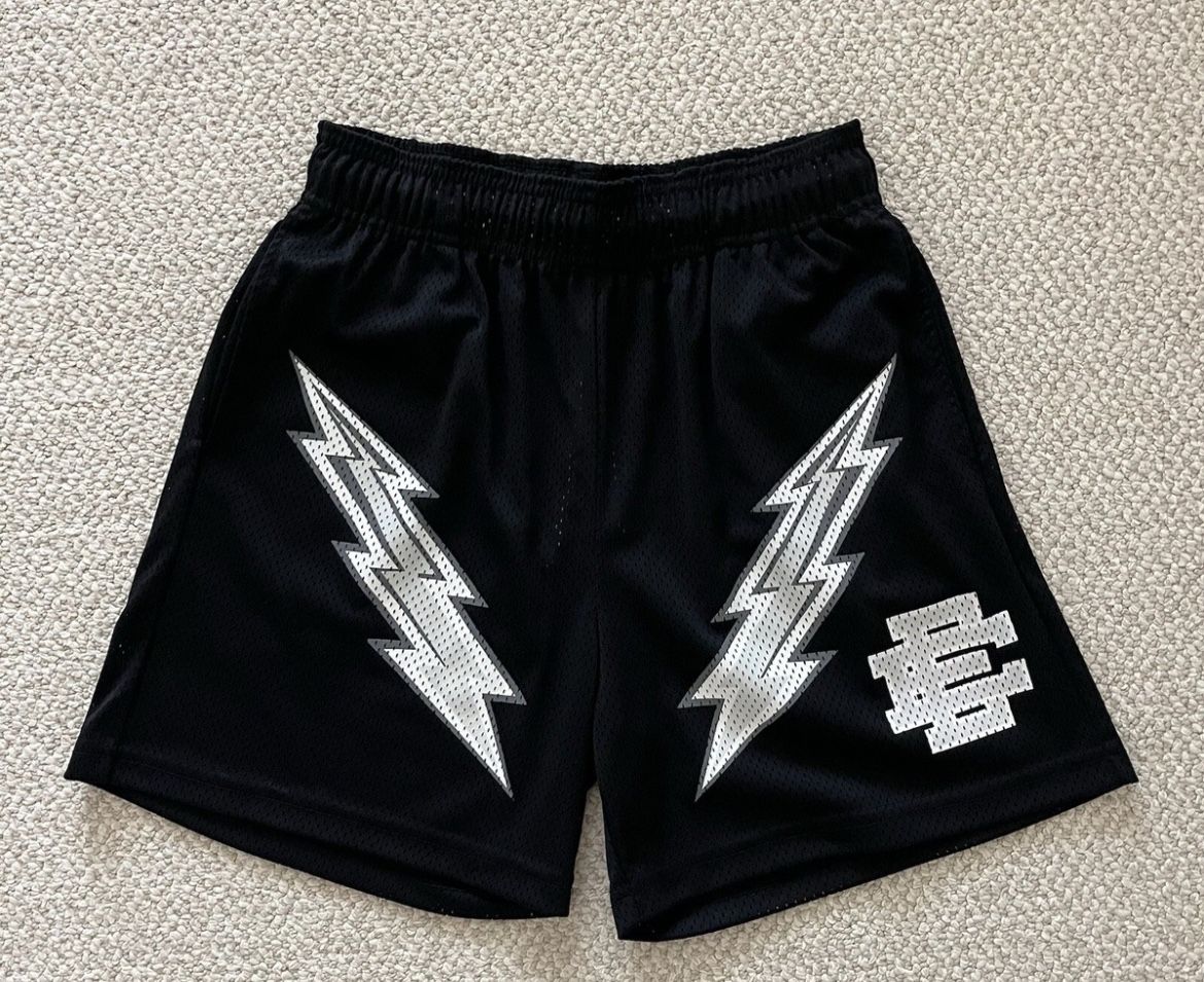 Eric Emanuel EE Basic Lightning Bolt Short Black & White SIZE M
