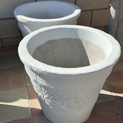New Flower Pots Made Out Of Cement Perfect Gift 