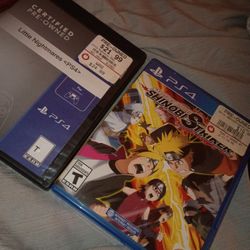Little Nightmares And Naruto Boruto Shinobi Striker Ps4