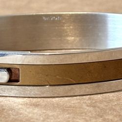 Vintage Avon 70’s Regent Street Copper/Stainless Steel Metal Unisex Bracelet