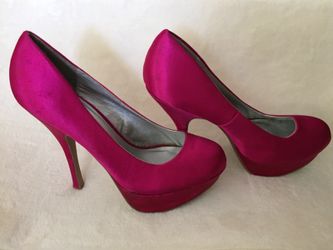 Qupid Hot Pink High Heels