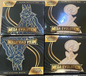 Pokemon card Mega evolution ETB sealed lot of 4