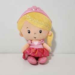 Fisher Price Princess Doll Plush Mommy Chime Ballerina Rattle Lovey Blonde