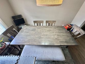 Counter height dining room table