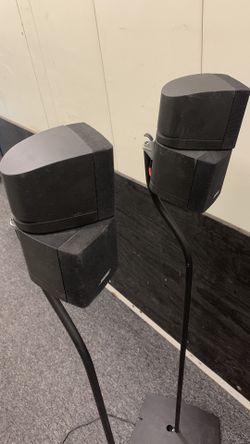 Double Cube Bose Speakers With Floor Stand 👍Yes still available 👍