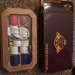 Poker Night set in wood case
