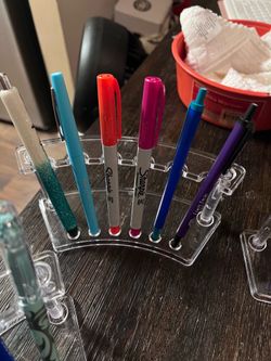 Plastic Fountain Pen, Ball Pen, Rollerball pen holder/display