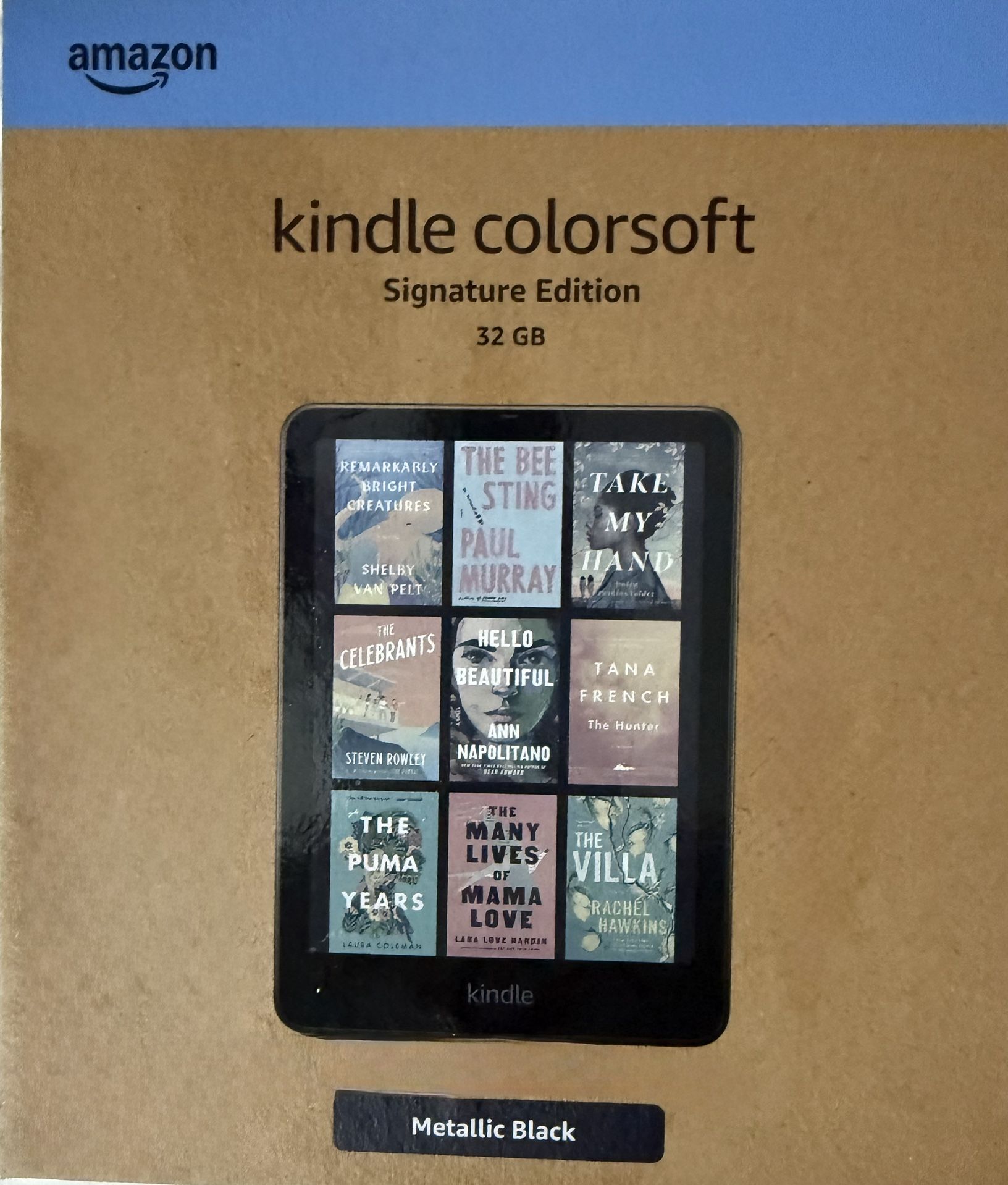 BRAND NEW STILL SEALED!!!Kindle Color Soft Signature Edition, 32 Gig Metallic Black