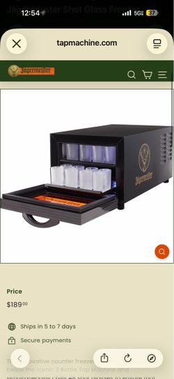 JÄGERMEISTER SHOT GLASS FREEZER + 36 shot glasses
