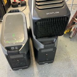 Eco Flow Delta Pro ( Two Units And Air Conditioning. 