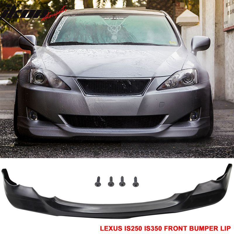 Fits 2006-2008 Lexus IS250 IS350 INS Style Front Bumper Lip Spoiler Splitter PU Unpainted