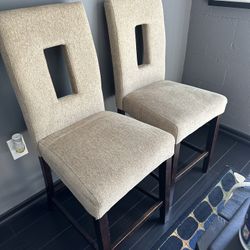 Tall Back Padded Dining Room Chairs