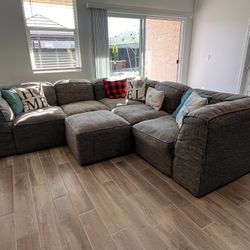 6 Piece Sectional couch - Dark Gray