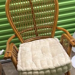 Boho Rattan Vintage Chair 