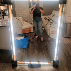 Large LED Lighted Mirror – 5 ft x 3.5 ft