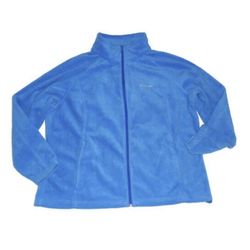 Columbia Sweater Blue Fleece Zip Up Jacket 2X