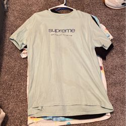 supreme shirts with some stains 