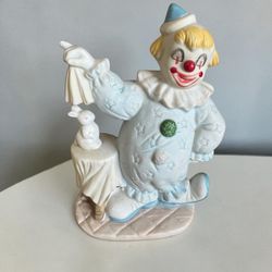 Vintage Porcelain Magician Clown  At Least 40 Years 