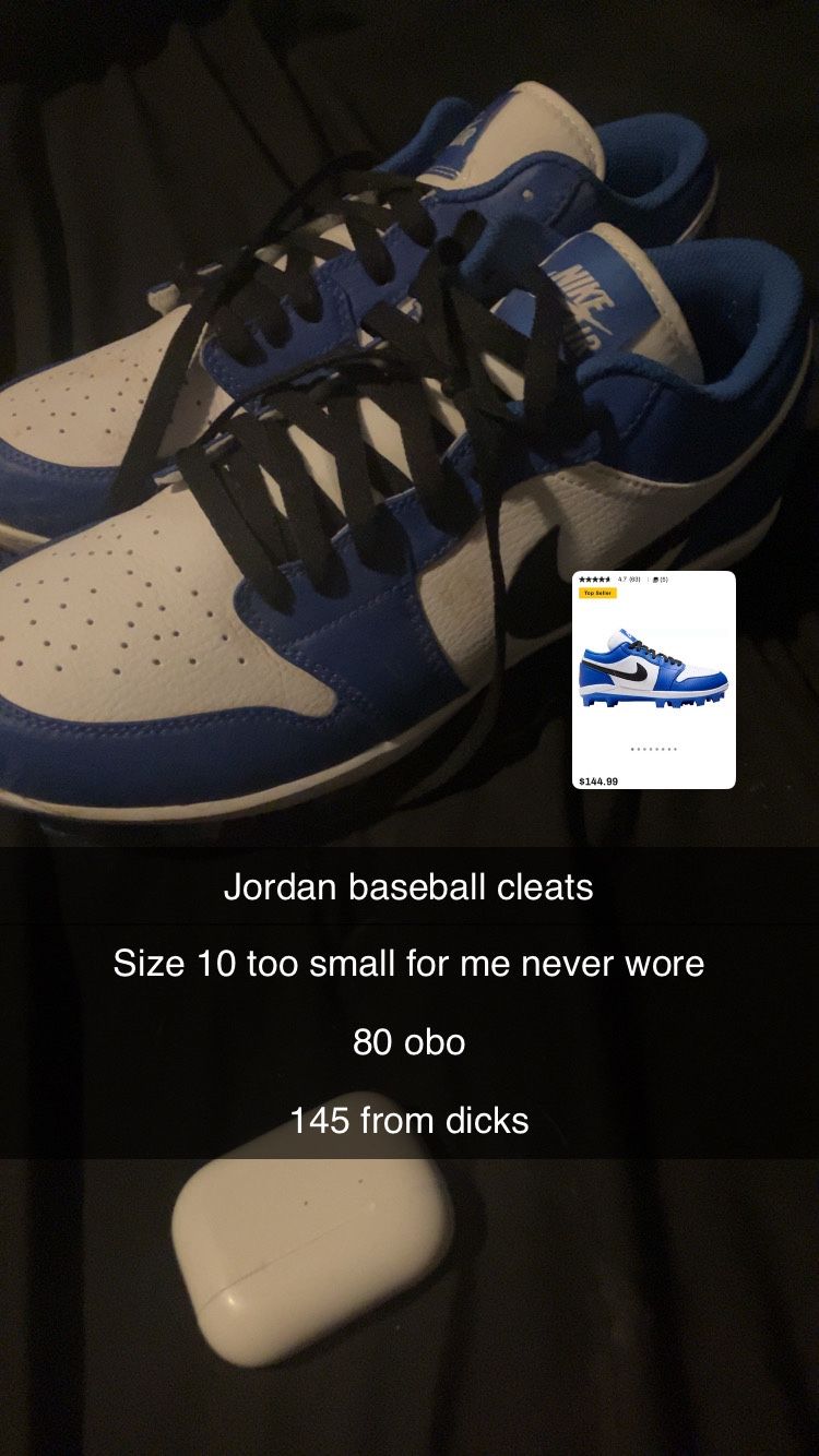 Jordan baseball cleats size 9.5