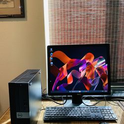 Desktop Package w/ Monitor, 256GB M.2 SSD + 500GB HD, Intel Core i5 @ 3.40GHz, Windows 11 Pro, MS Office 2024