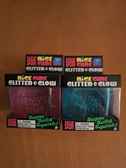Needoh Glitter Glow Cube