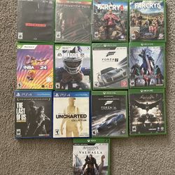 Various Xbox Series X or S and PS4 Games