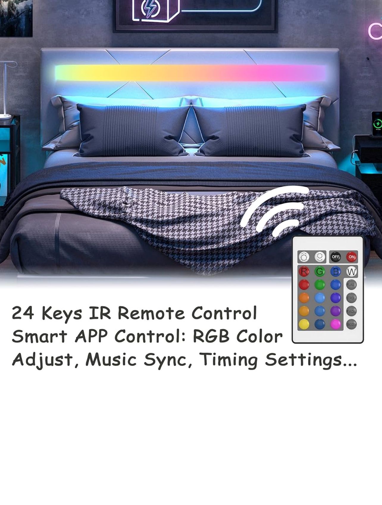 Brand New Full Size LED Bed