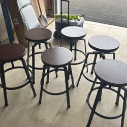 Six Bar Stools 