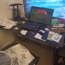 Desk Black No Scratches Lamp Free