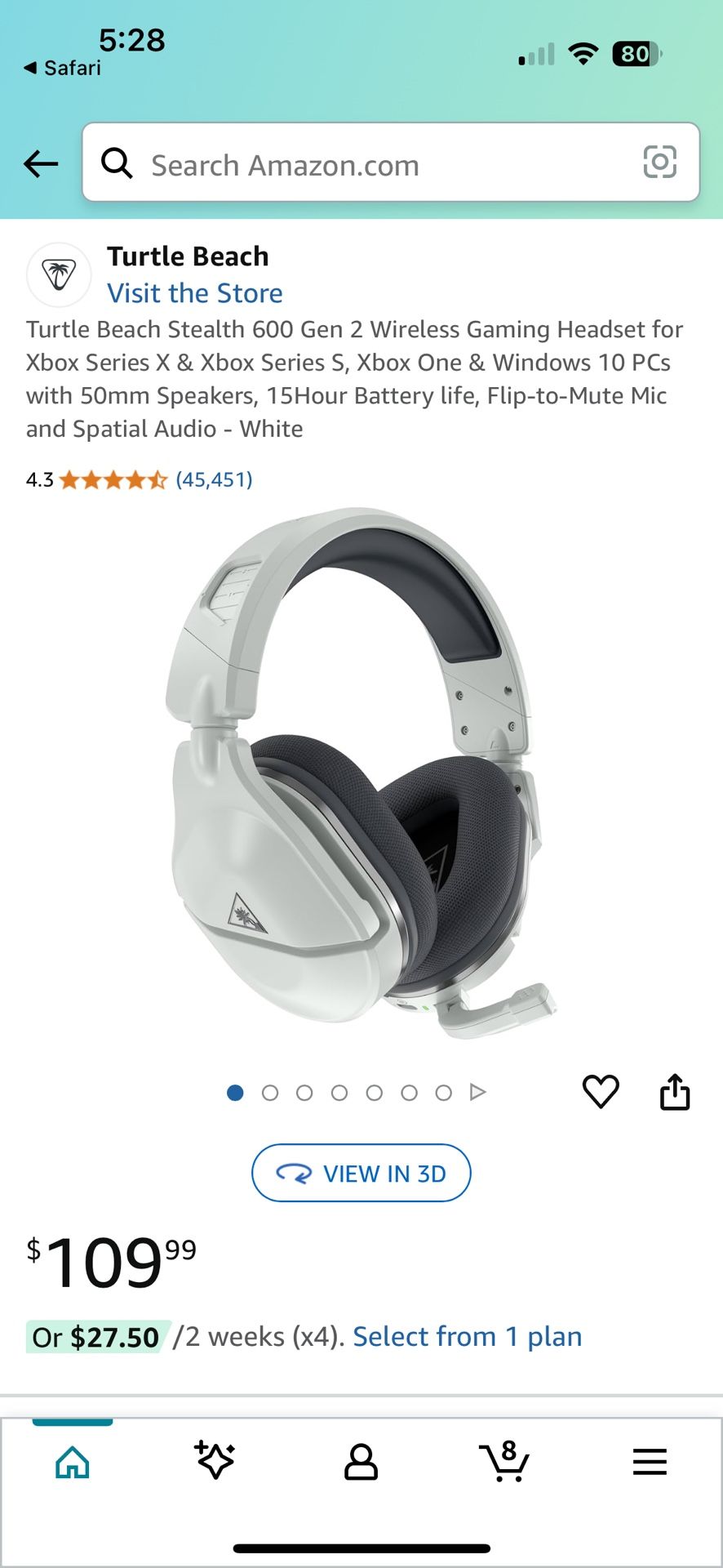 Turtle Beach Stealth 600 Gen 2 Wireless Gaming Headset for Xbox