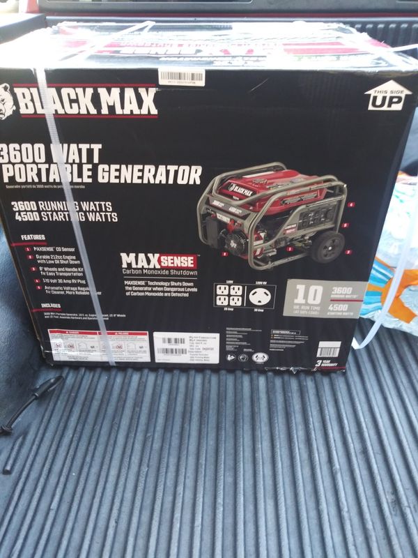 Black Max Generator 3600 watt for Sale in Compton, CA OfferUp
