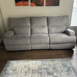 2 Reclining Sofas Grey