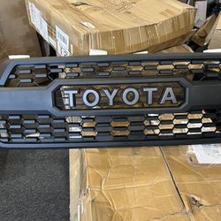 Tacoma Front Grille For 2016-2022 Matte Black TRD Pro Grill Plastic Insert