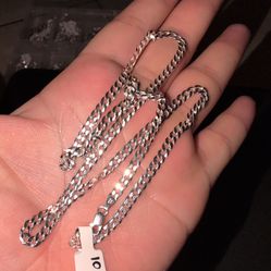 Sterling Silver Curb Link Chain 24in 10.59G