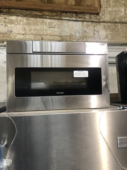 microwave sharp draw 24 inches