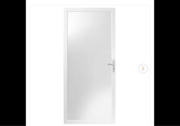 Andersen 2000-Series 30 in. x 80 in. White Universal Full View Interchangeable Aluminum Storm Door with Nickel Hardware (1981) V